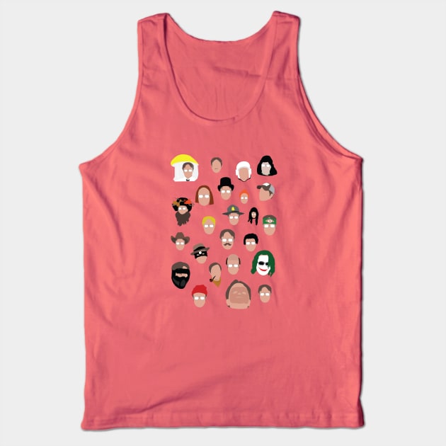 Dwight Schrute: Man of 1,000 Faces Tank Top by doctorheadly